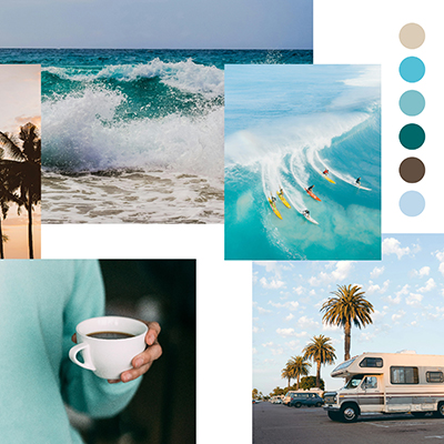 Teaserbild zum Blogartikel über Branding mit einem Moodbild aus Fotos und Farben